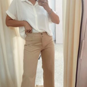 Wide Leg Beige