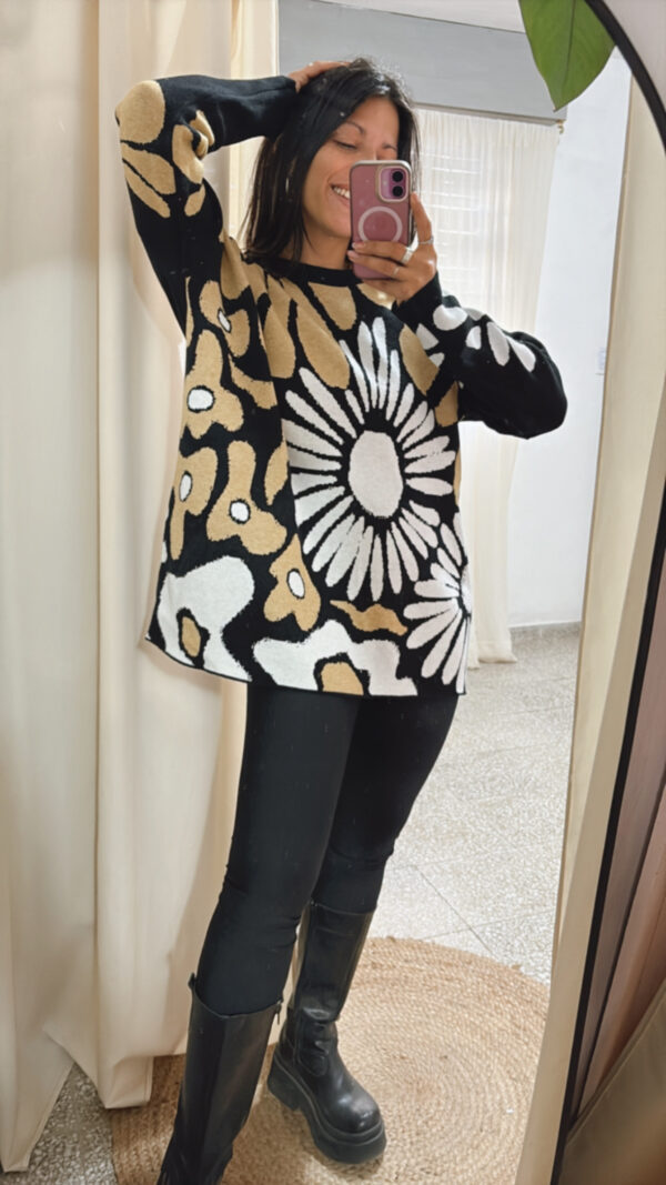 Maxi Sweater Flower - Imagen 3