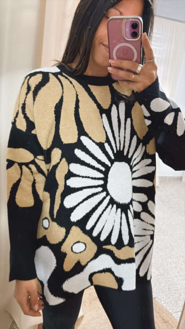 Maxi Sweater Flower - Imagen 2