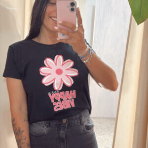 Remera Happy Vibes by Ponte Bonita