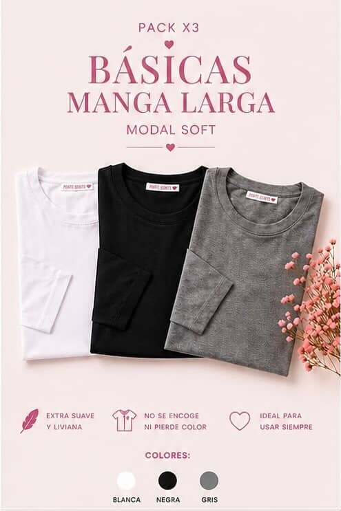 Pack Remeras Básicas - Imagen 3