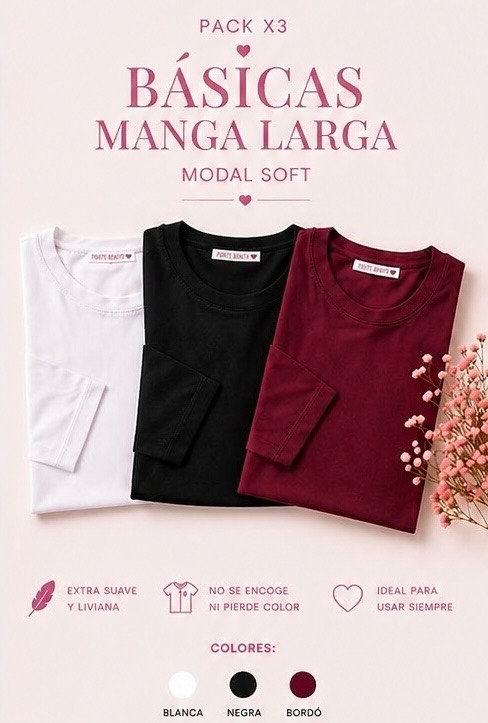Pack Remeras Básicas