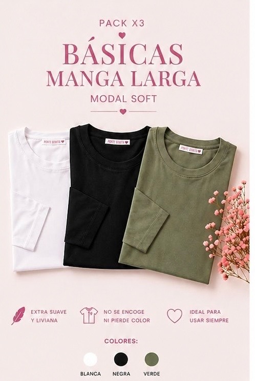 Pack Remeras Básicas - Imagen 4