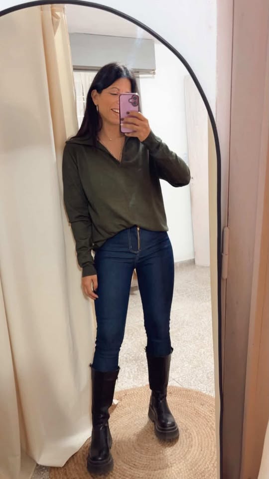 Sweater Polo Liso