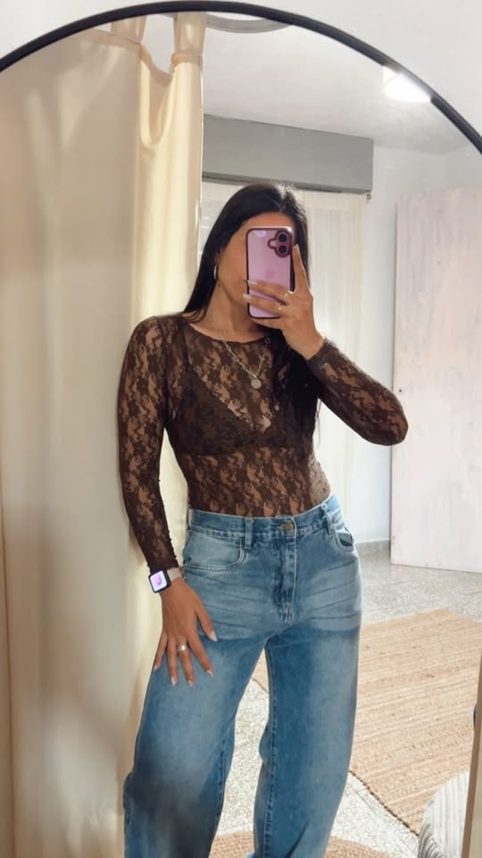 Body Encaje Choco