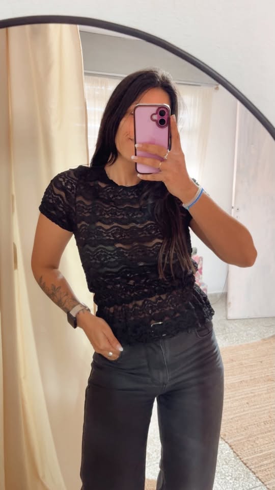 Remera Encaje Bubery
