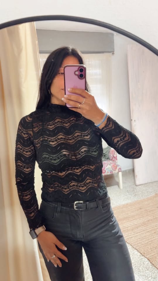 Remera Encaje Elba